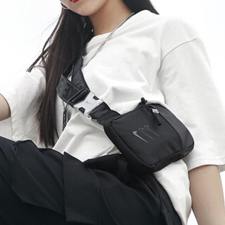 Nike Polyester Nylon Cell Phone Pouch , Shoulder Bag , Crossbody Bag , Fanny Pack , Sling Bag Small Unisex Black (Unisex) Sling Bags BA5904 011