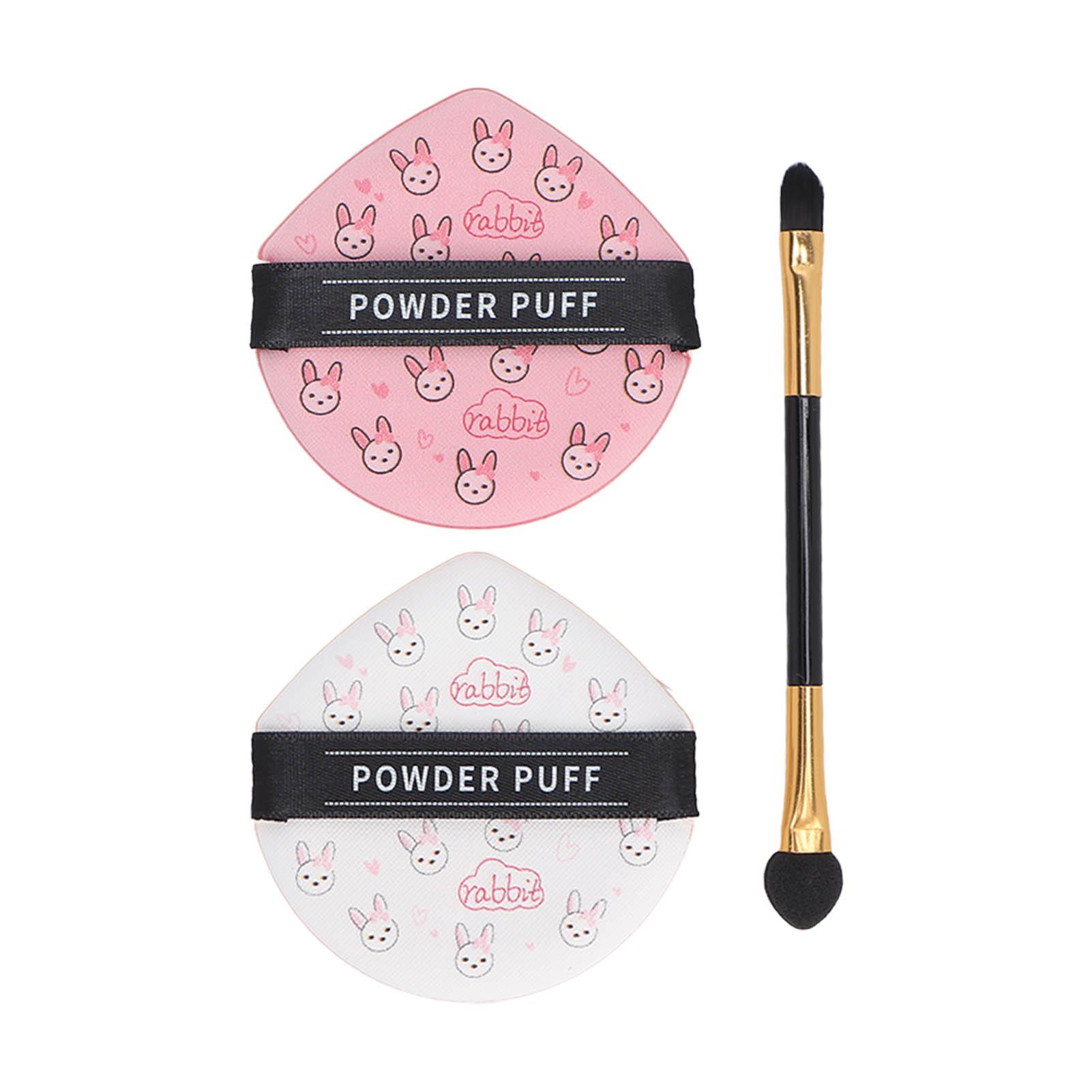 

Powder Puff Cosmetic Brush Set Professional Double Headed Eyeshadow Applicator Brush Makeup Puff