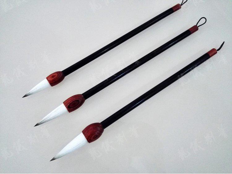 Sandalwood Handle Purple Sheep Hair Brush for Chinese Painting Small