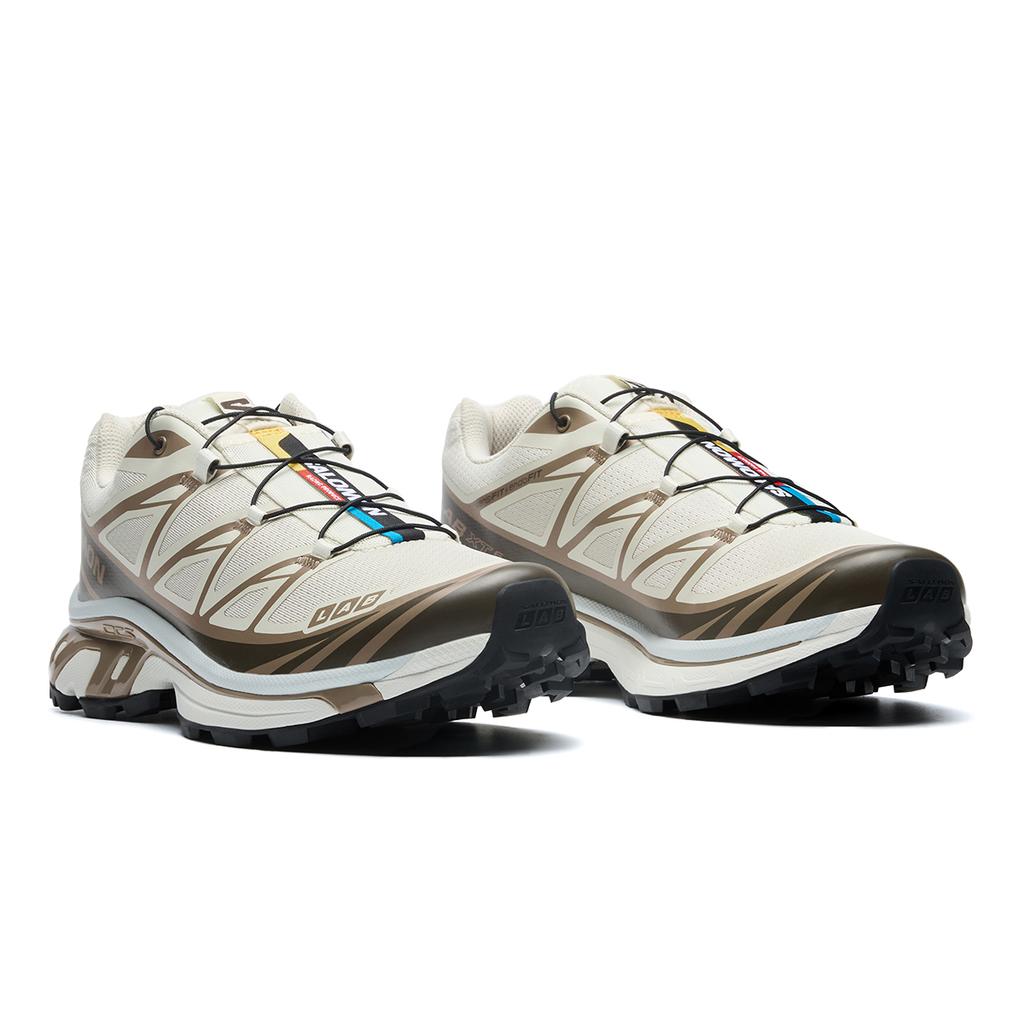 SALOMON XT 6 Comfortable Low top Running Shoes Unisex Beige Brown