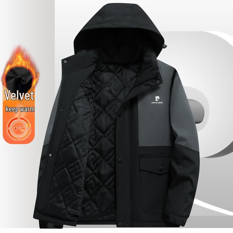 Pierre Cardin Men s Hooded Casual Padded Jacket XL