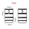 Rear Air Outlet Decoration Frame Vent Trim Strips Carbon Fiber Car Stickers For Series 5 BMW F10 2011-2017 Interior Accessories