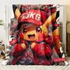 Pok É Mon Motiv Bedruckte Flanelldecke für Schlafzimmer, Wohnzimmer, Sofadecken, Büros, Mittagspausen, Picknicks,