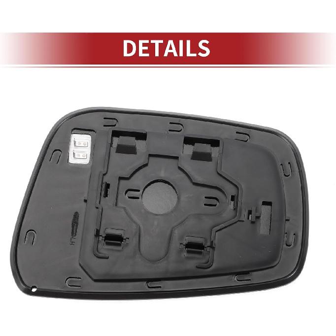 

ACROPIX Зеркальное стекло левой стороны водителя для заднего вида автомобиля Nissan PATHFINDER 2005-2006 с основанием - Упаковка 1 шт.