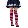 Kids' Christmas Socks Reindeer Plush Striped Knee-High Stockings Over Knee Socks Festive Holiday Wear for Boys Girls