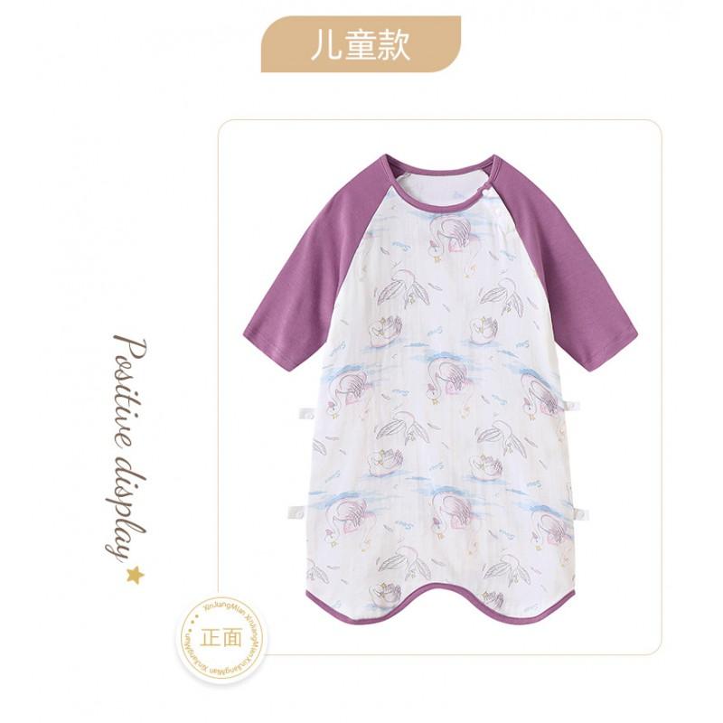 Bamboo Cotton Baby Sleep Sack Toddlers 1-3 Years A-Grade Lightweight Pajamas With Zipper Legged Design