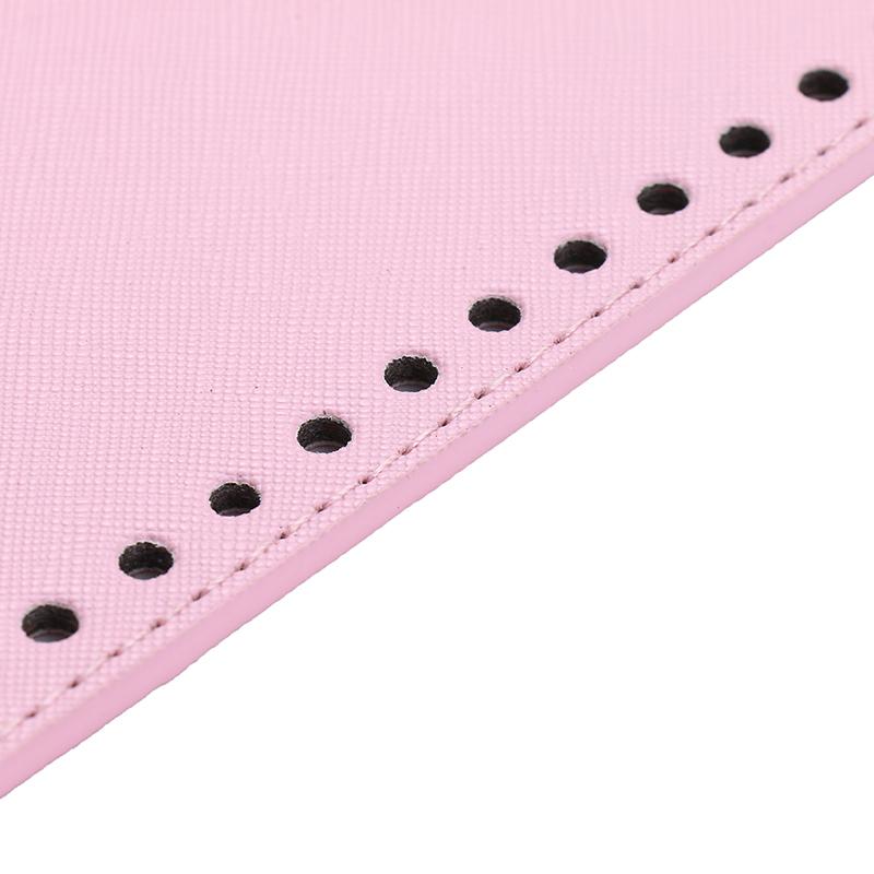 18X8cm Long Bottom For Knitted PU Leather Bag Base High Qualtiy Handbag Bottom With Holes Rivet Crochet Bag Part Accessories