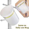 Plastic Coffee Mugs 8 Oz Coffee Cups With Handle White Gold Rim Disposable Tea Cup Soup, Espresso Mug, Hot Or Cold Drinks