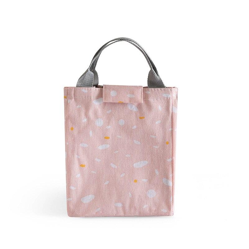 Lunch Bag Fashion Print Dot Cooler Bags Women Tote Food Hand Pack Thermal  Portable Picnic Travel Lunch Breakfast Box Bags