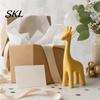 3D Printed Giraffe Figurine Desk Decor, Modern Cartoon Animal Statue, Minimalist Small Statue Bedside Table for Living Room Entryway, Home Gift