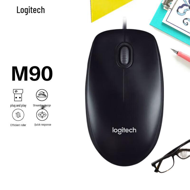 

Logitech M90 Wired Mouse