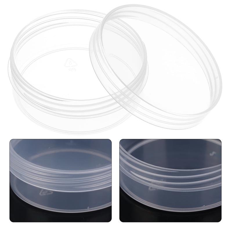 Transparent Circular Box With Cover Cosmetics Puff Storage Box Beauty Face Care Tool Makeup Case Travel Accessories Container
