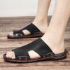 Sandals Men's 2025 New Summer New Men's Slippers Two-layer Cowhide Polyurethane Outsole Men's Shoes