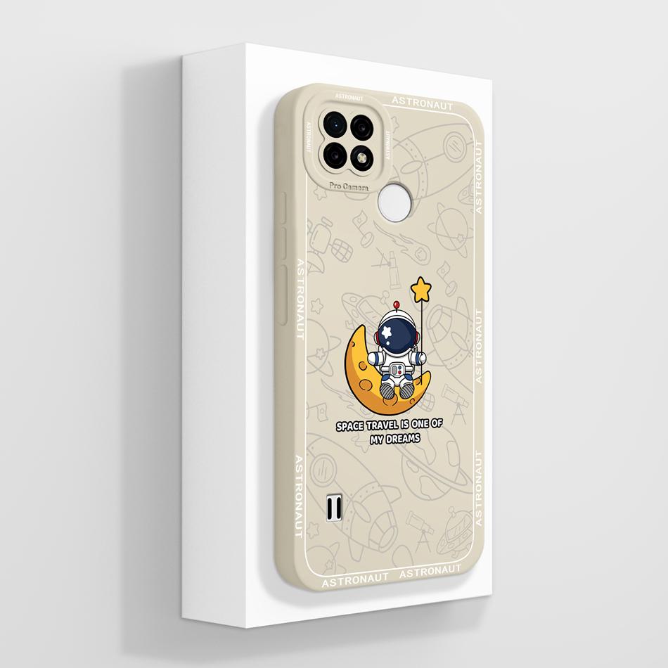 For Realme C21 C21Y C25 C25Y C25S Case Soft Liquid Silicone Phone Housing For Realme C 21 C 25 Anti Drop Artistic Back Covers