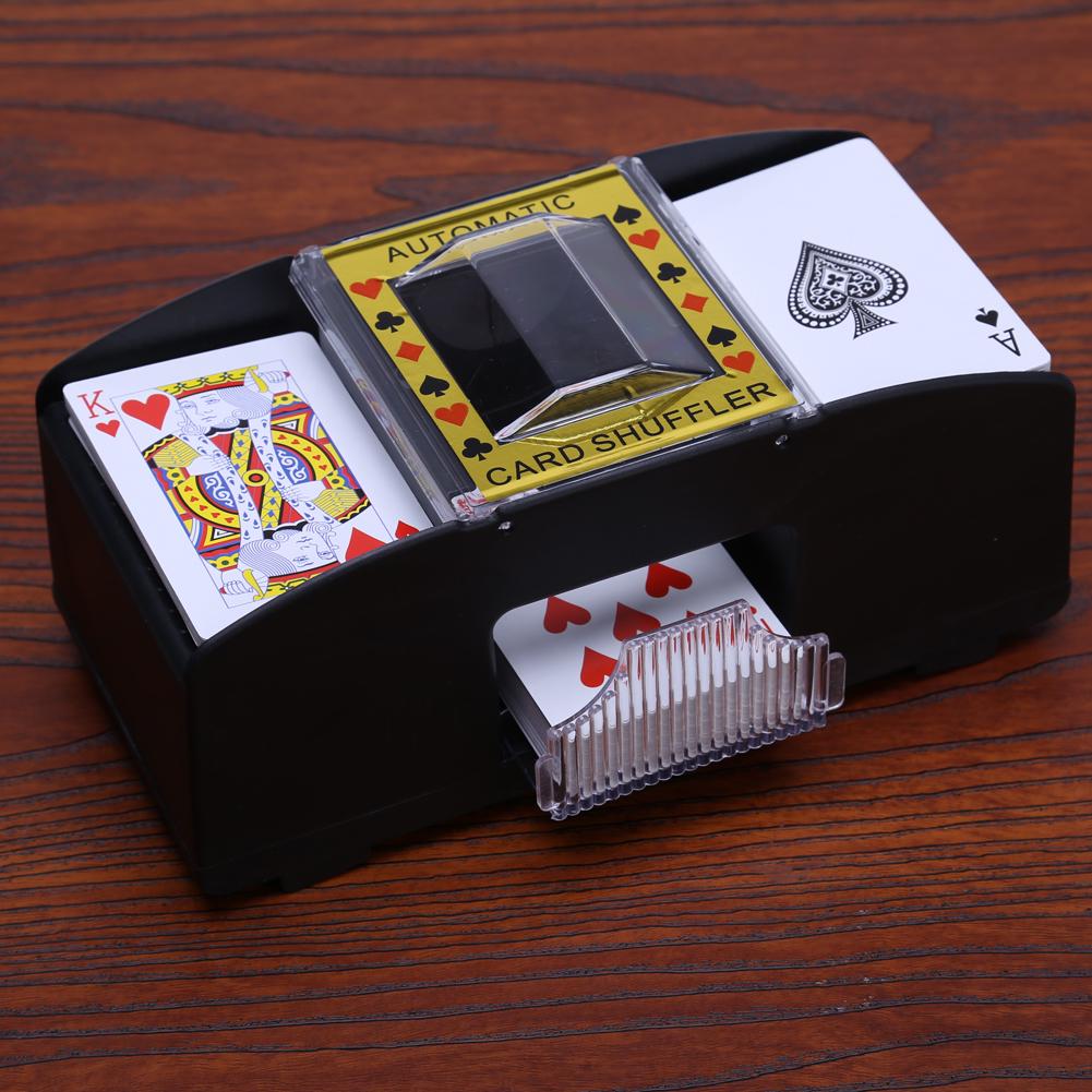 Barajador Automático De Cartas Eléctrico – Mezclador Para Póker, Blackjack Y Texas Holdem, Funciona Con Pilas O Corriente, Apto Para Cartas Estándar Y Bridge