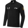 Li Ning CBA Series 24 Season Beijing Team Stand Collar Pullover Raglan Letter Logo Printed Long Sleeve T-Shirt Men T-Shirt Black ATLU277-2