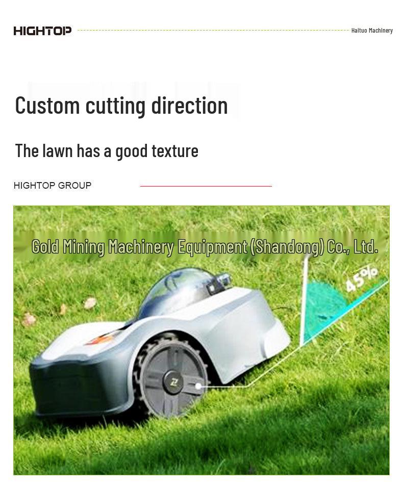 AI-Powered Wireless Robotic Lawnmower: No-Boundary, Mini Wheeled Mulching Mower