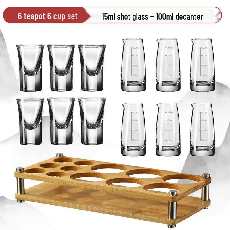 Qiwei Handmade Glass Baijiu Decanter Set