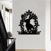 1pc Modern Bunny Butterfly Metal Wall Art, Iron Sculpture Garden Fence Decor, Weatherproof Indoor Outdoor Easter Christmas Spring Ornament