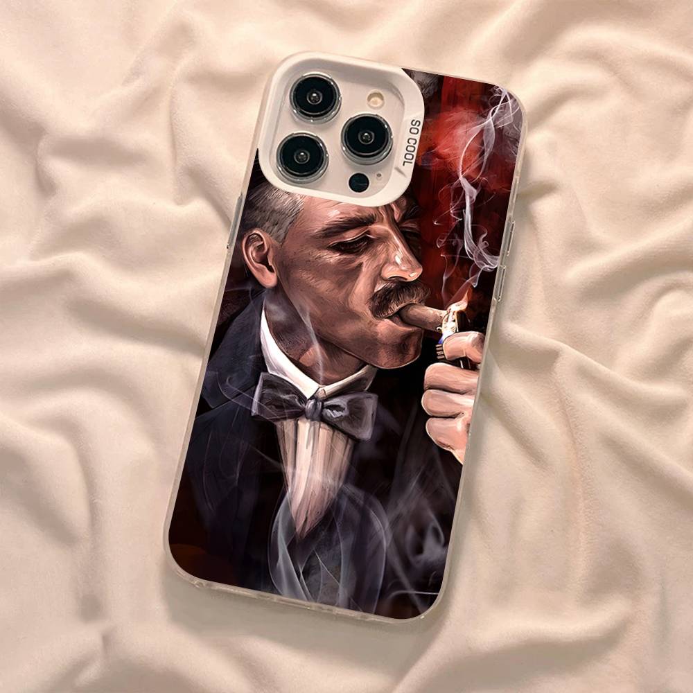 Θήκη Κινητού Ταινίας P-Peaky-S B-Blinders Για IPhone 17 16 Plus Pro Max 15 14 13 12 11 Ματ Πολύχρωμα Καλύμματα