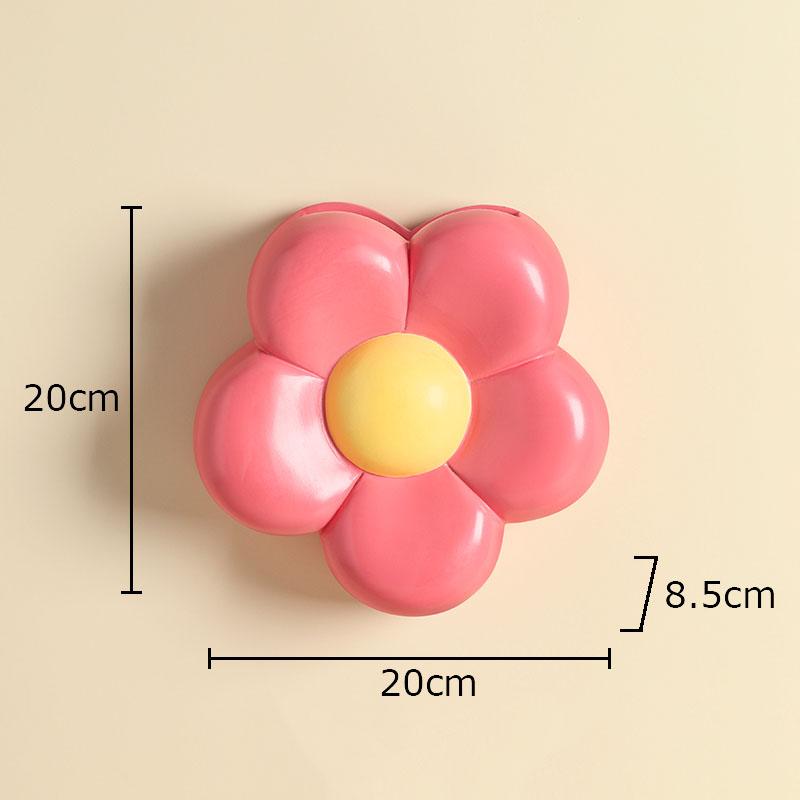 Niedliche Cartoon-Blumenförmige Vase Schreibtischdekoration Künstliche Blume Dekoratives Florales Arrangement Wandvasen Raum Ästhetische Deko
