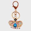 Crystal Gem Crown Keychain: Women's Alloy Jewelry & Car Pendant Accessory