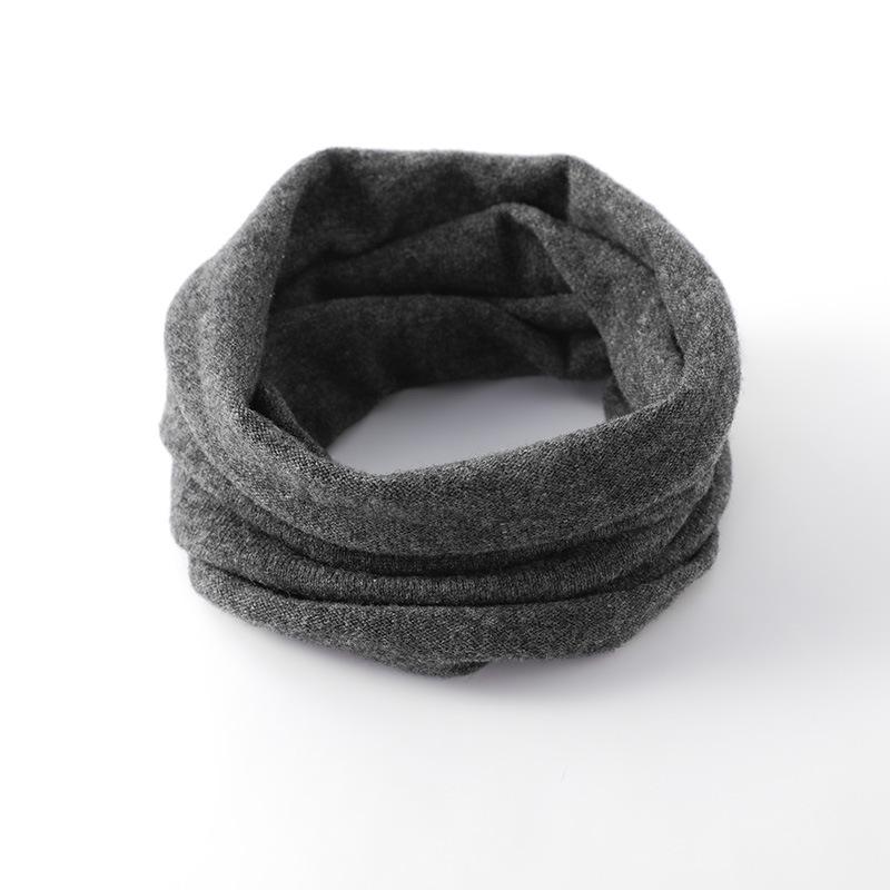 Autumn and Winter Thin Solid Color Wool Neck Cover for Men and Women, Neck Protection, Warm Knitted Fake Collar, Versatile Sunscreen Scarf