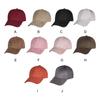Unisex Adjustable Suede Baseball Cap Hat Solid Color Outdoor Sports Sun Hats