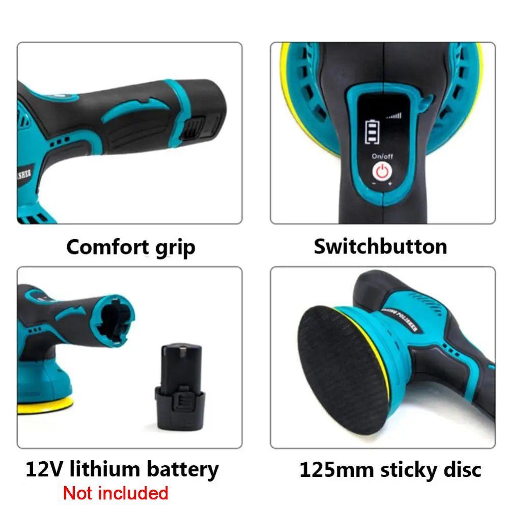 8 Variable Speed Waxing Polishing Machine Rechargeable Car Polishers  Automobile Accessories
