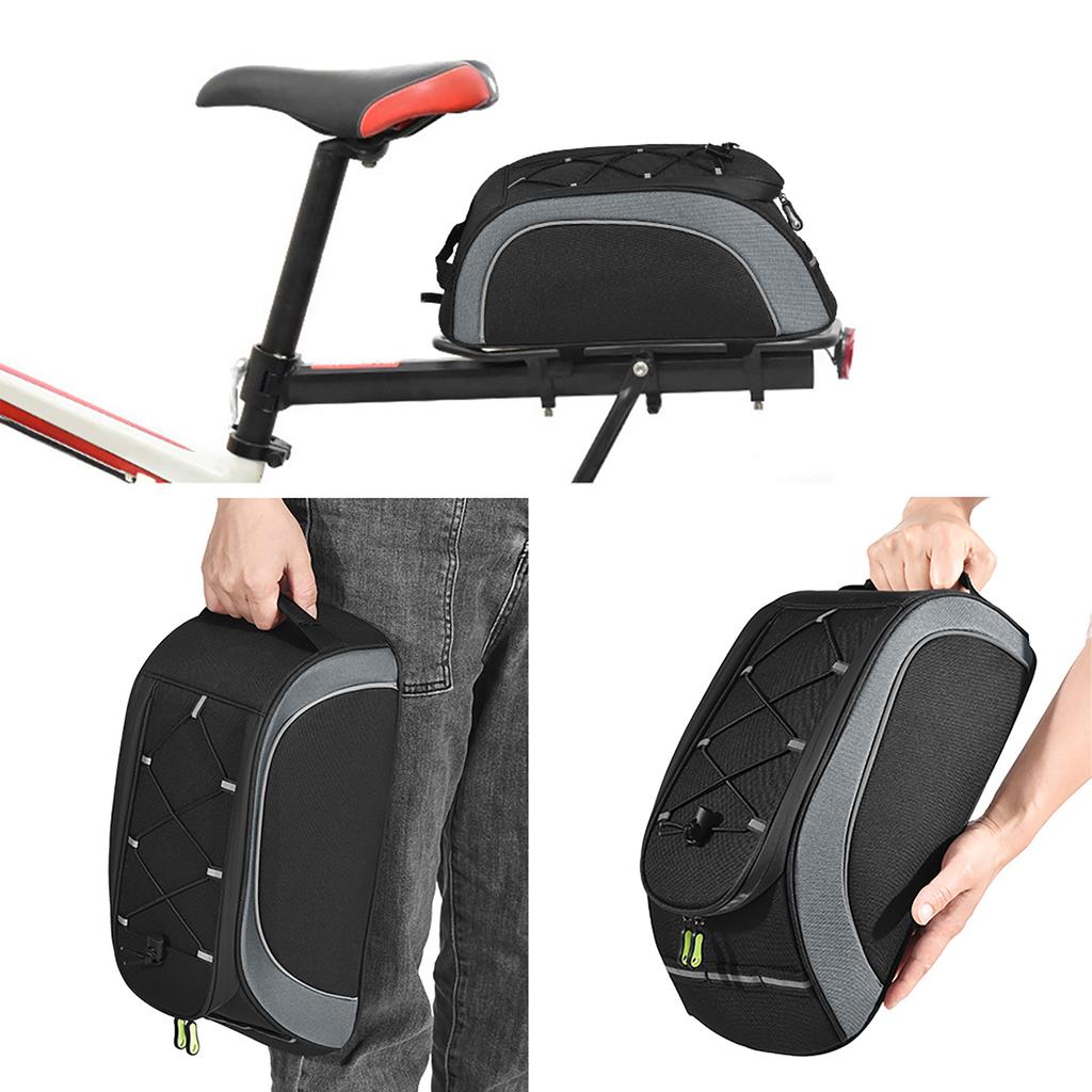 Bike Bag 7L Bag Water Resistant Bike Rack Bag with Waterproof Rain Cover