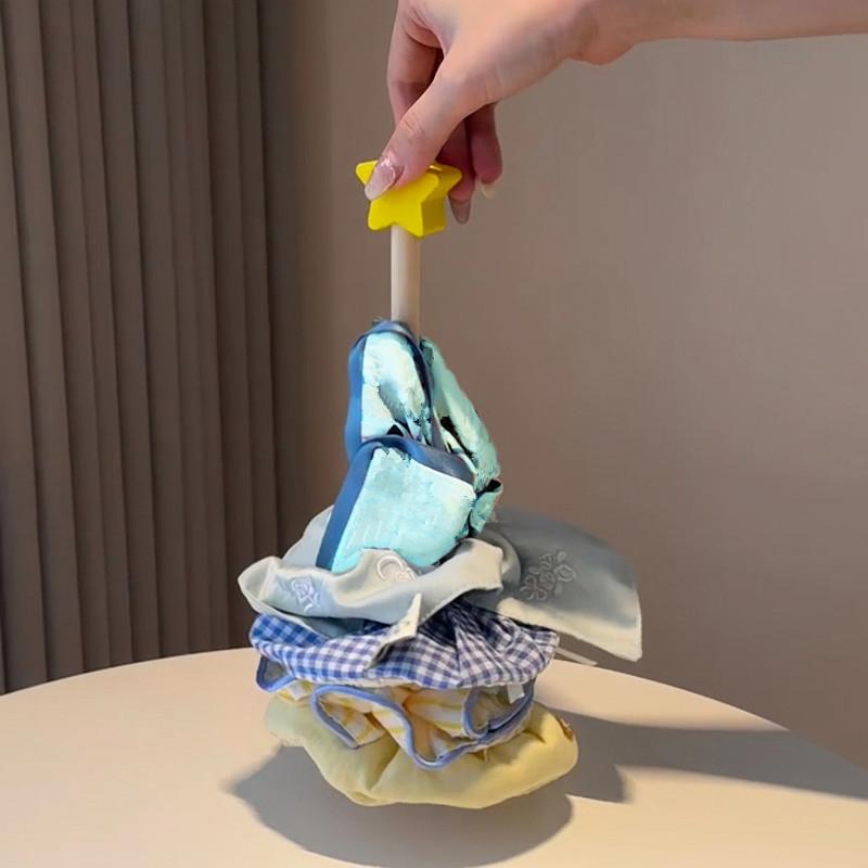 Wooden Hair Scrunchies Organizer Hair Band Display Stand Headband Bracelet Holder Hairpin Organizer Storage Shelf