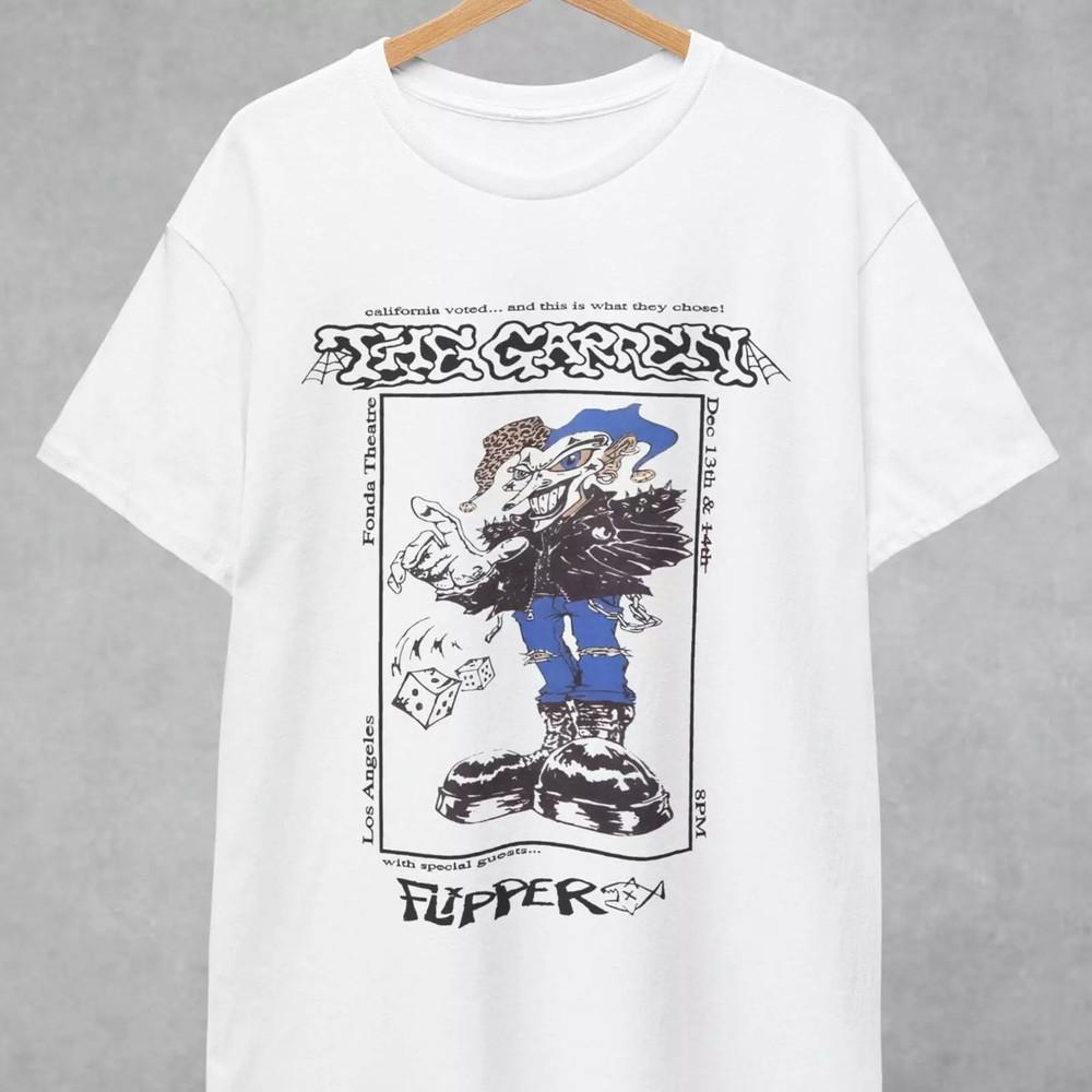 

The Garden Band Flipper Concert White T Shirt Full Size S-5XL Unisex T-Shirt XXXL
