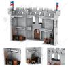 MOOXI MOC Medieval Castle City Wall Tower Architecture Military Building Blocks Adult Set Bricks Assembly Kids Toy Birthday Gift