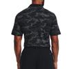 Under Armour Iso Chill Polo Shirts Men's Black Polo Collar Moderate Straight Fit 1377365-001