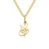 St. Delan Versatile 26-Letter Stainless Steel DIY Necklace Pendant