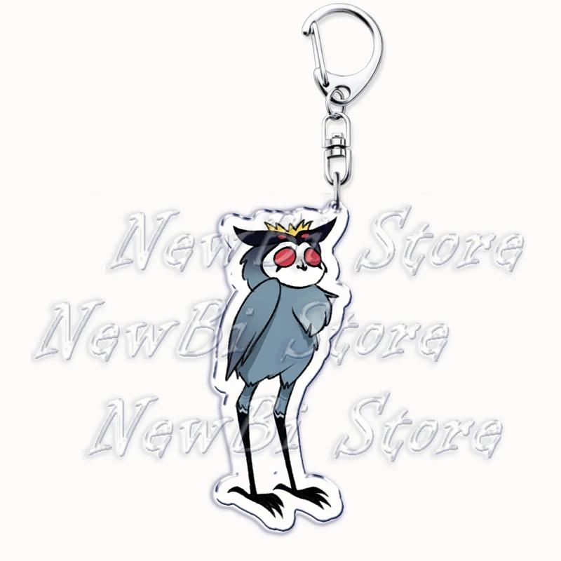 Cartoon Anime Series Helluva Blitzo Keychains Boss Keyring for Accessories Bag Pendant Key Chain Ring Jewelry Fans Friends Gifts
