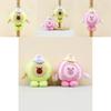 Adorable Pink Baseball Capybara Plush Toy Cute Stuffed Animal Keychain Bag Charm