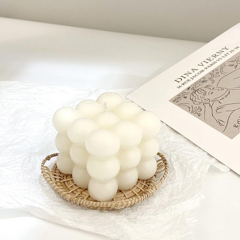 Macaron Color Bubble Rubik's Cube Aromatherapy Candle Creative Aromatherapy Souvenir Shape Candle Ornament