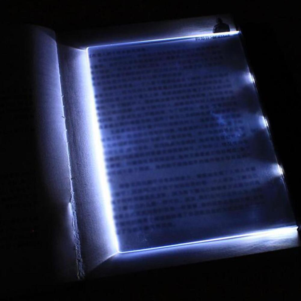 

Creative Flat Plate LED Book Light Reading Night Light Portable Travel Dormitory Desk Lamp Home Indoor Kid Bedroom Read Gadgets чорний