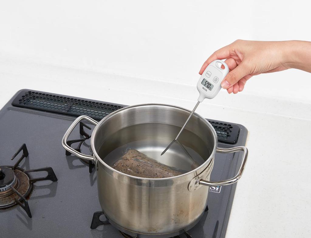 TANITA AWH Stick Thermometer with IPX2 To for Cooking TT-583 Magnet, Waterproof, -50 250°C, White,