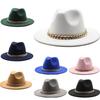 Fedora Hat Wide Brim Jazz Cap Panama Hat Fashion Hat For Casual Outfits Outdoor Wear Dressy Events