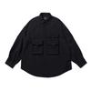 MOIF [Aw24]Gear Pocket Shirt / Black Ripstop
