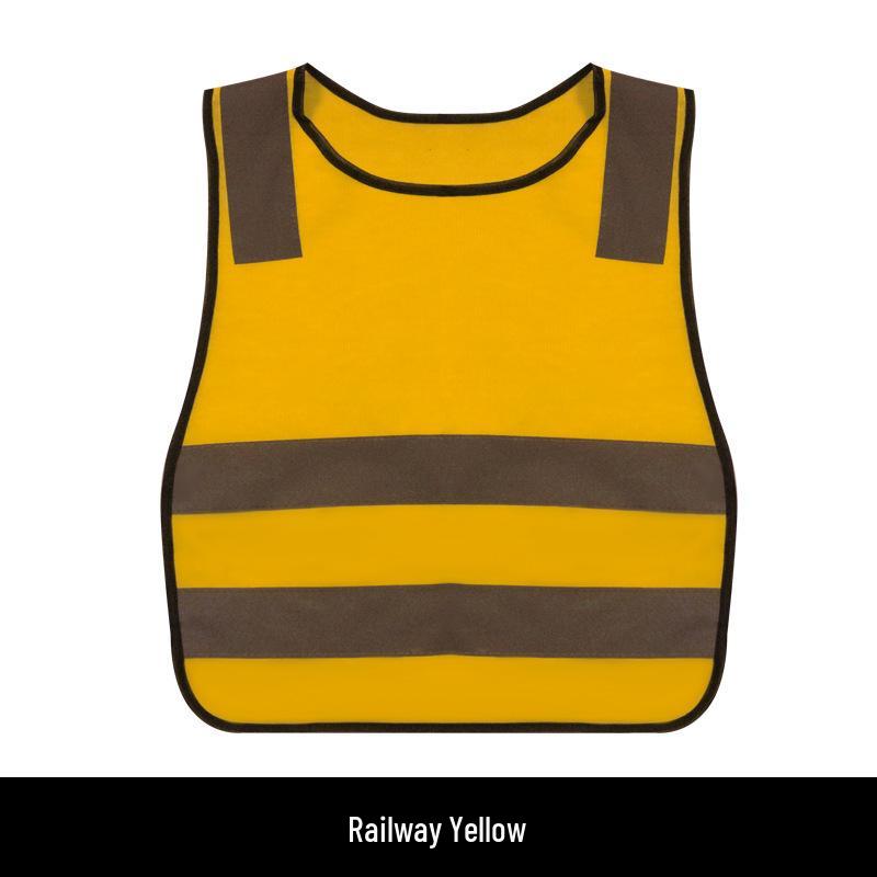 Fluoreszierende gelbe reflektierende Sicherheitsweste für Kindergarten- und Grundschüler