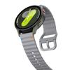 Silicone Strap with Wave Stitching for Samsung Galaxy Watch 7/FE/6/5/4, Quick Release
