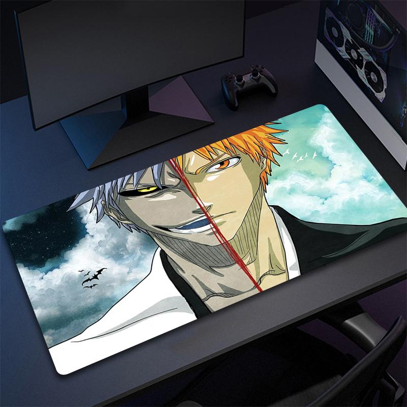 Anime Ichigo Mouse Pad Xxl 900x400mm NonSlip Gaming Desk Mat Laptop Keyboard Tray Office Pc Rubber Bleach Black
