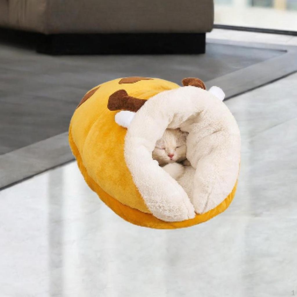 Cat Bed Winter Warm Pet Cute Comfortable Thick Hut Sleeping Bag Small Nest for Gift