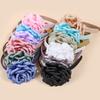 Modische Blumenstirnbänder für Frauen Stoff Kunststoff Haarreifen Satin Blumenstirnband Frauen Mädchen Kinder Haar-Accessoires