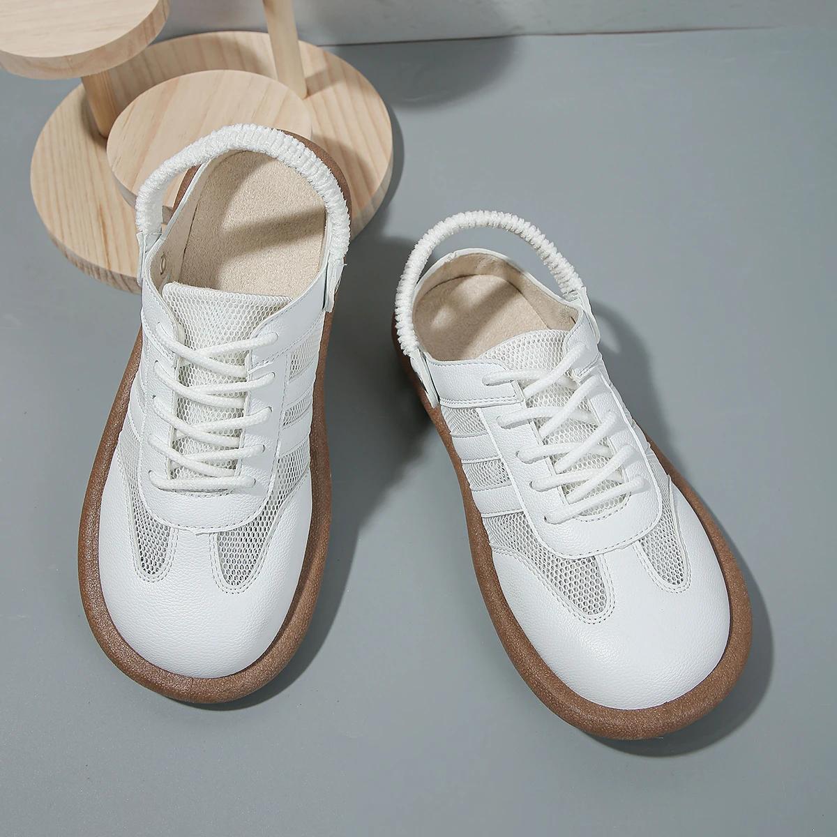 

Модная обувь женская летняя сетчатая повседневная обувь женские туфли на платформе роскошные дизайнерские сандалии женская обувь для активного отдыха Tenis De Mujer 35 белый