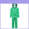 Set cu Hanorac și Pantaloni Minecraft Creeper pentru Copii din Material Poliester pentru Cosplay și Purtare Casual
