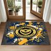 Portsmouth FC Design Crystal Velvet Rug Soft Decorative Mat for Bedroom Entrance